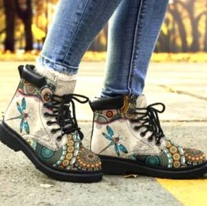 Women Shoes Lace Up Boots